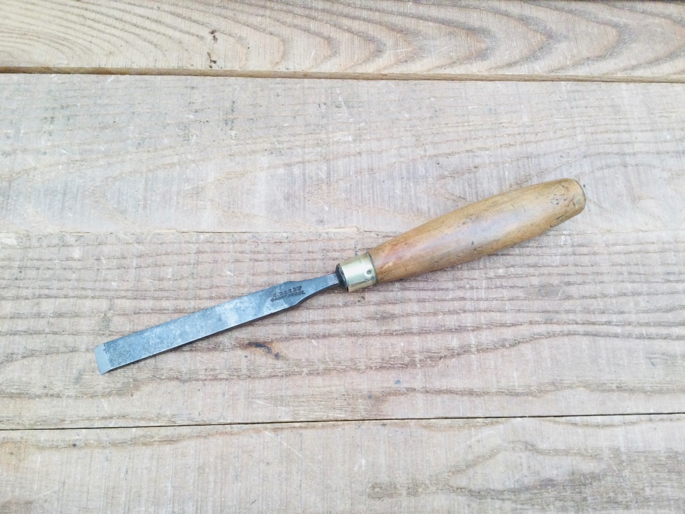 Vintage 1/2&rdquo; I Sorby Mr Punch Boxwood Carpentry Firmer Chisel