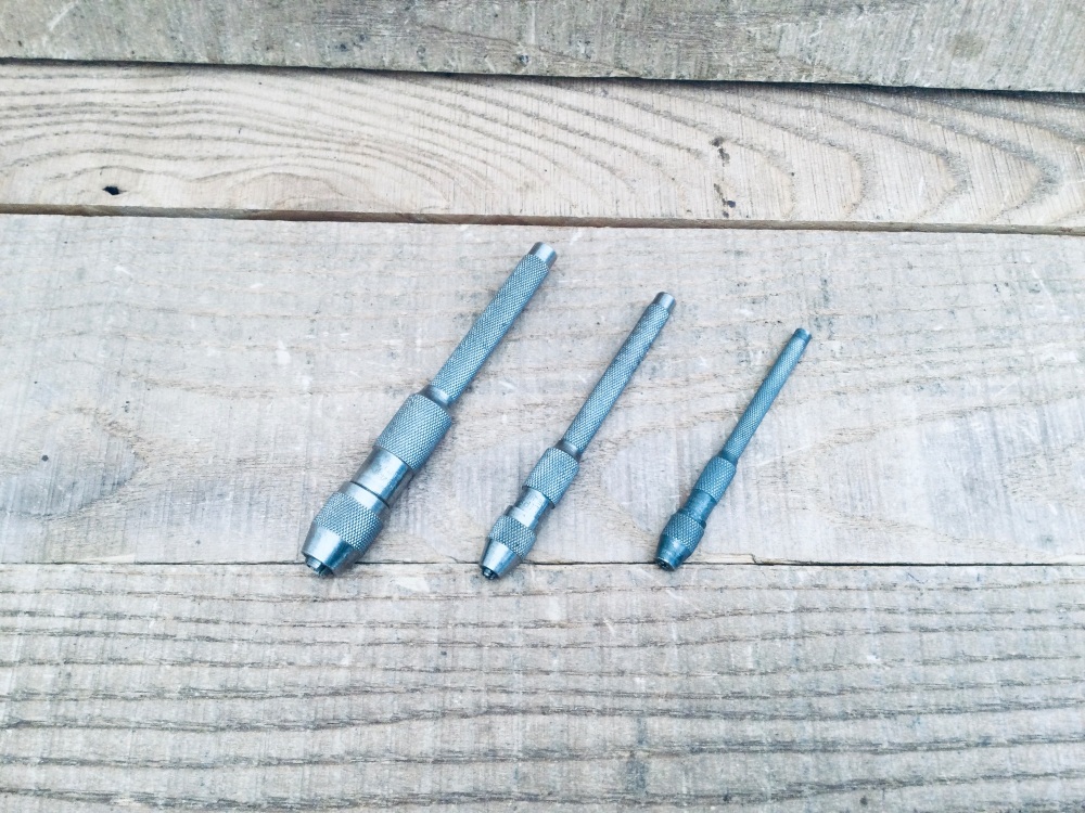 Three Vintage Eclipse Pin Chuck Vices No&rsquo;s 4, 2, 1