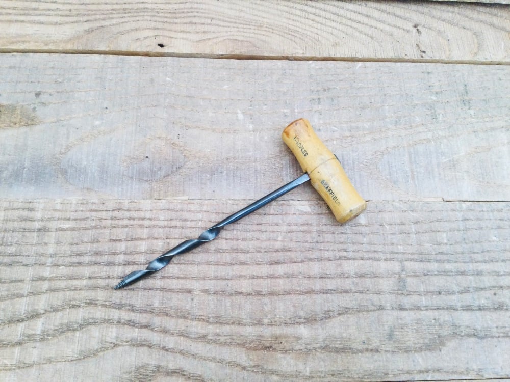 Vintage &frac14;&rdquo; Marples & Sons Carpentry Twist Gimlet