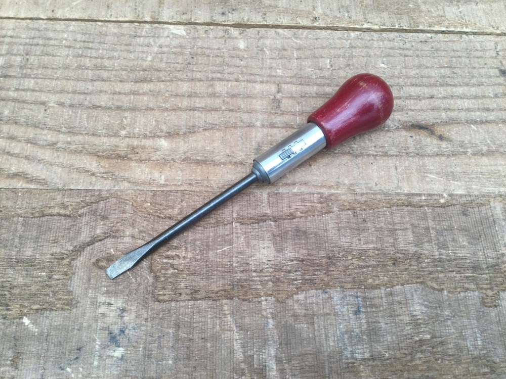 Vintage Leyris 6&rdquo; Flathead Ratchet Screwdriver