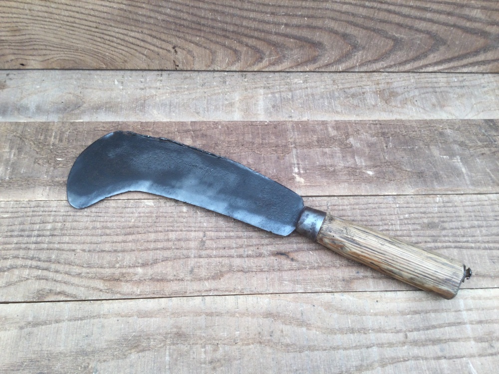 Antique John Riley Sheffield 9&rdquo; Billhook