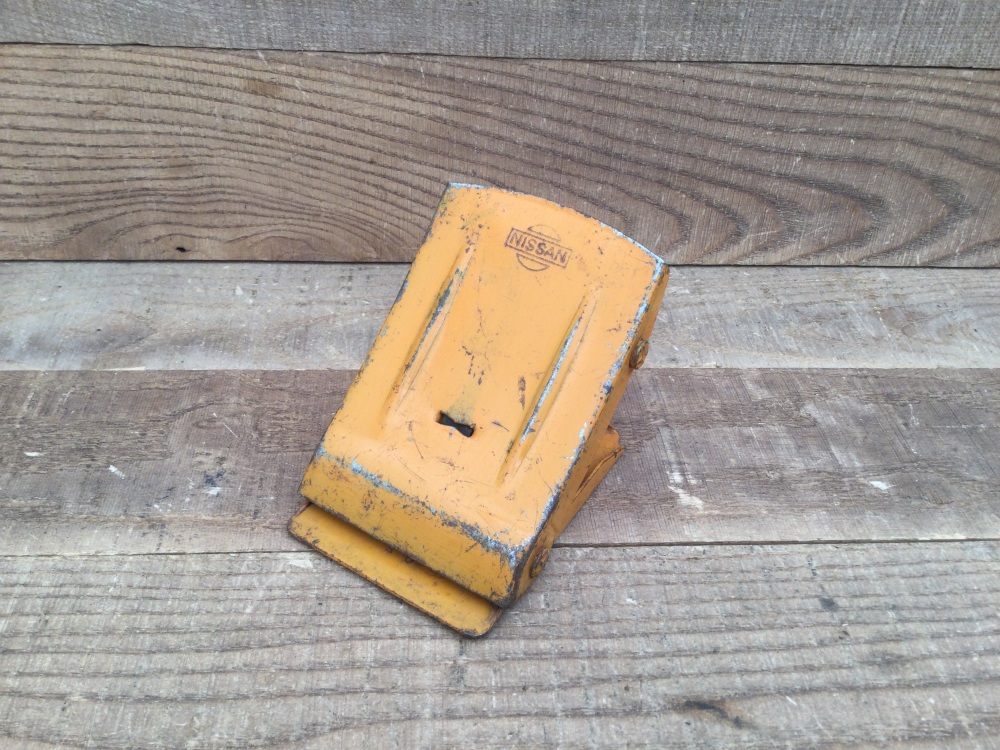 Vintage Nissan Motors Classic Toolkit Folding Wheel Chock