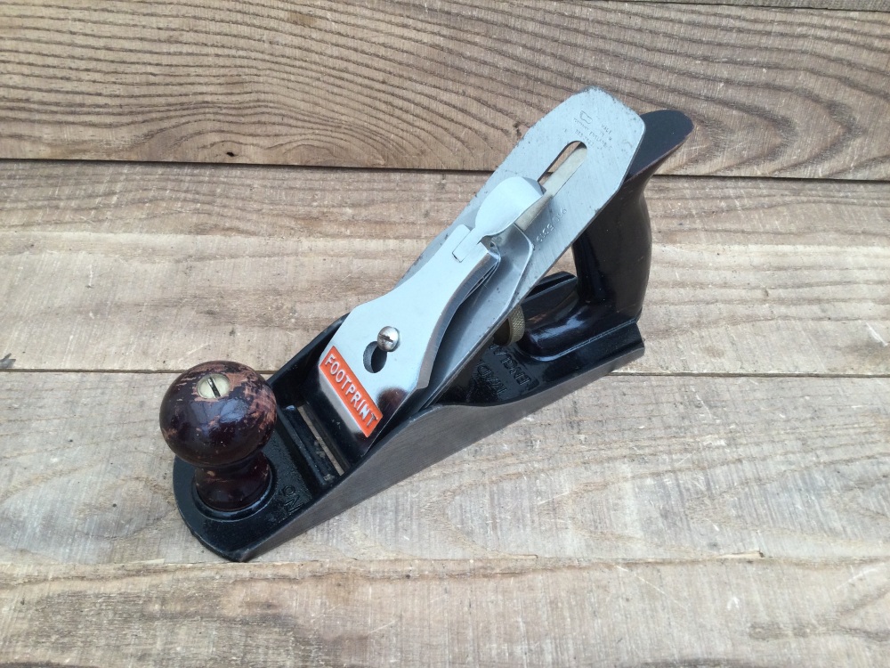 Vintage Footprint England No.4 Smoothing Plane Military Tool
