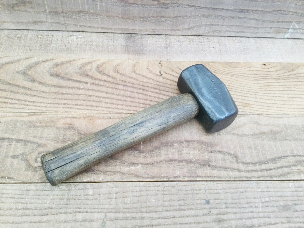 Vintage 2lb Cast Steel Club Hammer