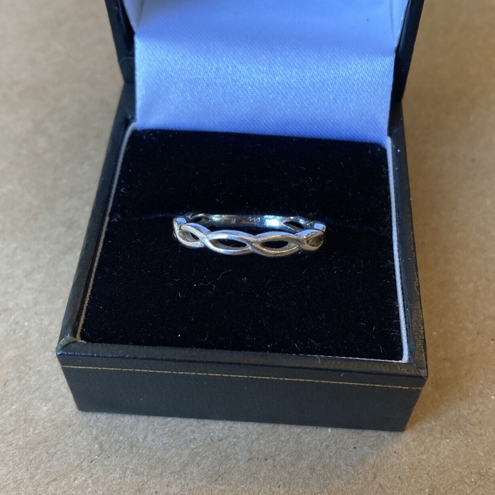 Sterling Silver Openwork Ring Marked 925