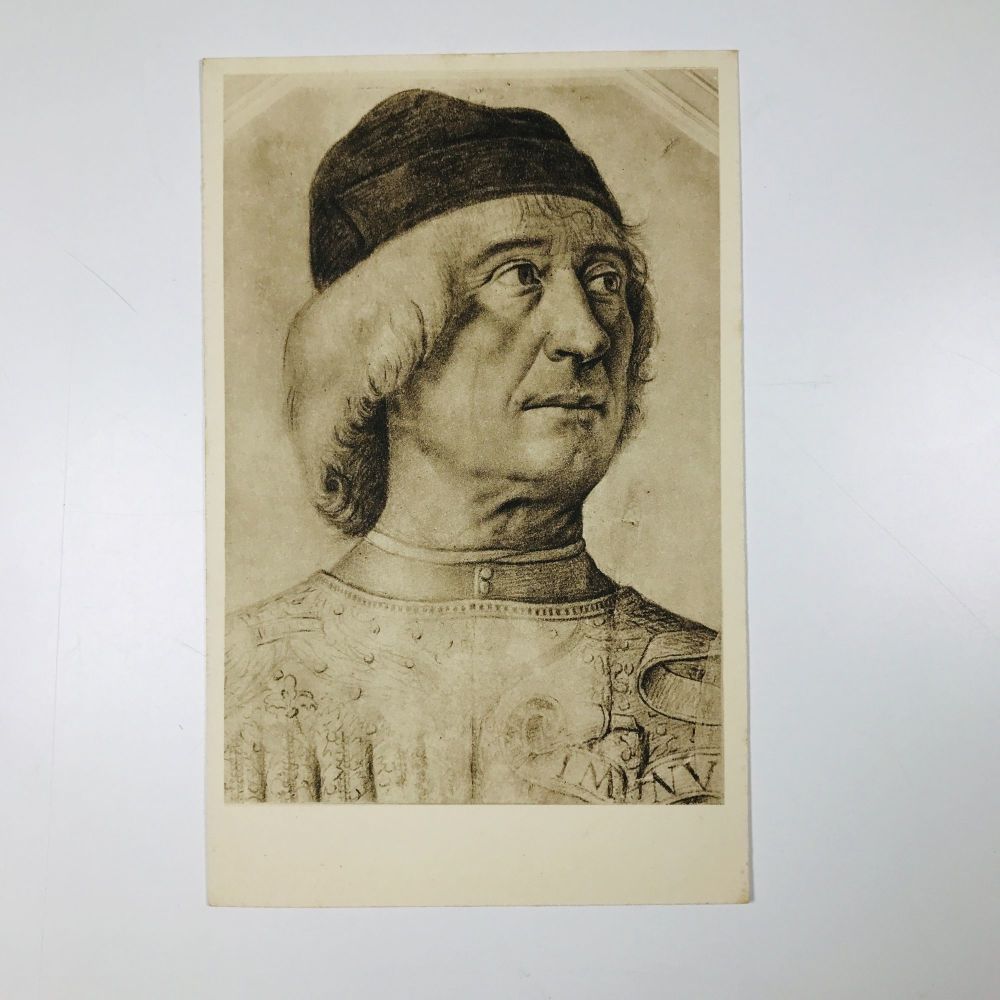 Francesco Bonsignori (?) "Head of a Man" Original Vintage Art Postcard