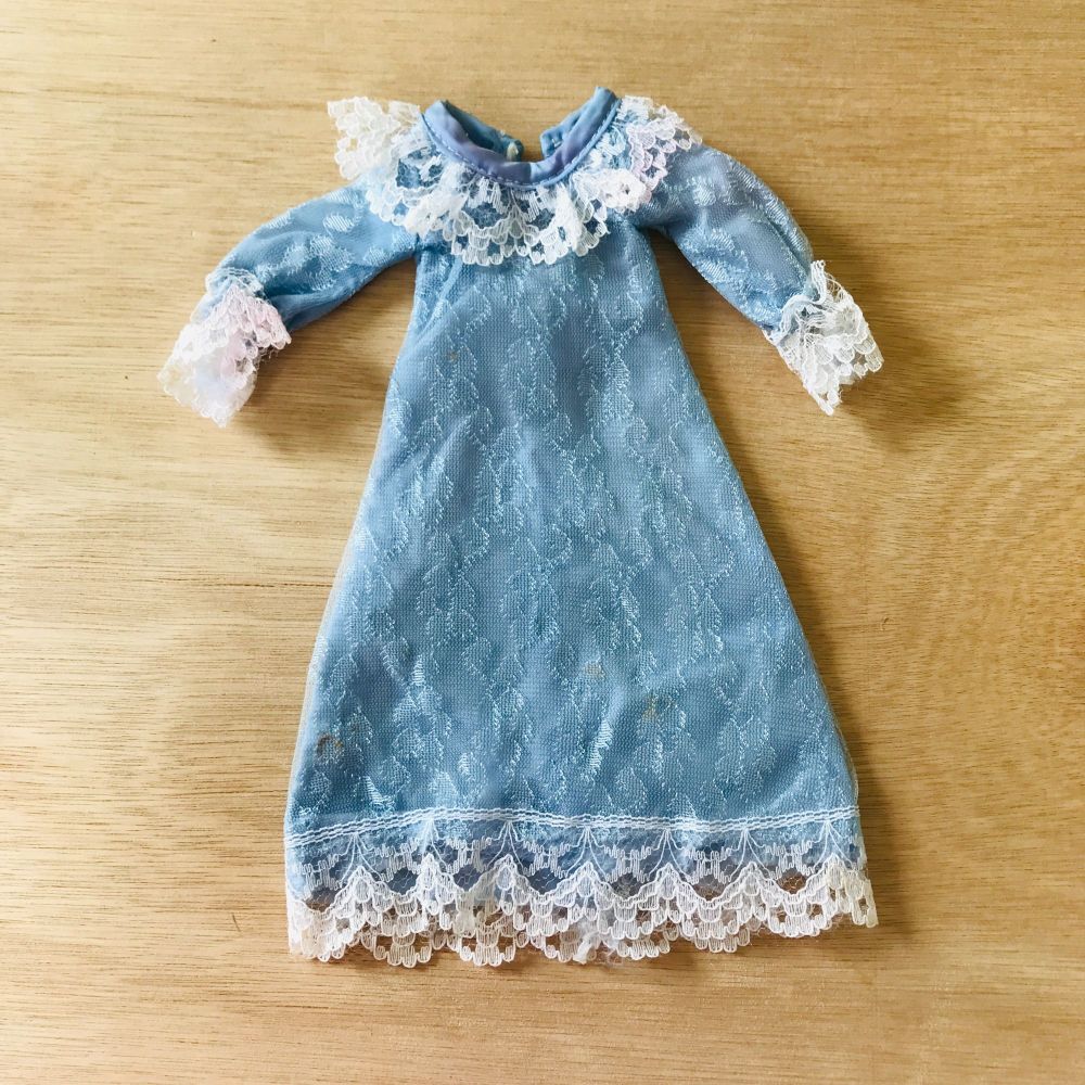 Sindy 1979 Sweet Dreams Blue Nightdress Vintage Pedigree Doll Outfit