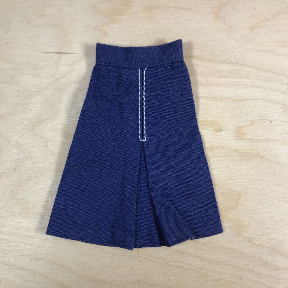 Sindy Mix and Match 44063 Navy Blue Cotton Skirt 1981 Pedigree Vintage