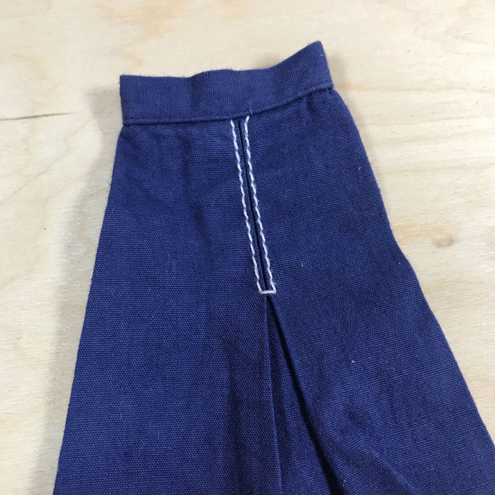 Sindy Mix and Match 44063 Navy Blue Cotton Skirt 1981 Pedigree Vintage