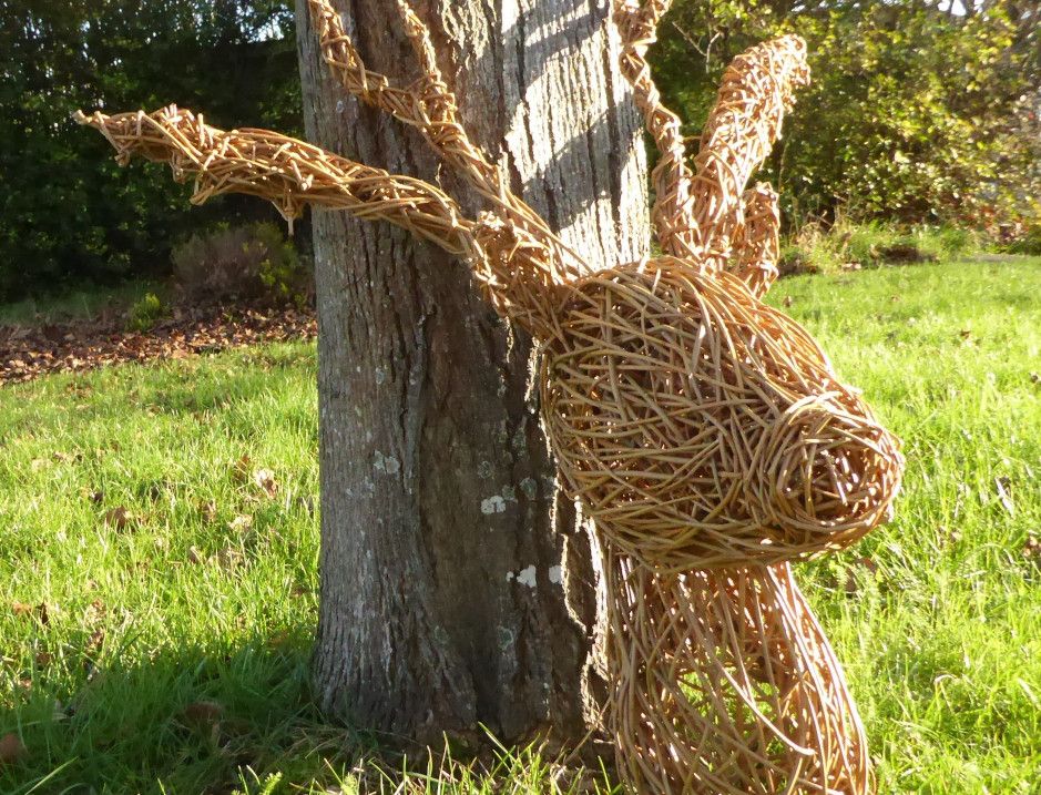 Willow stag head 