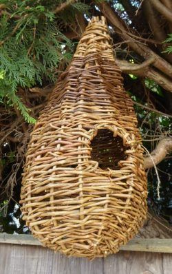 Small traditional willow  birdhouse