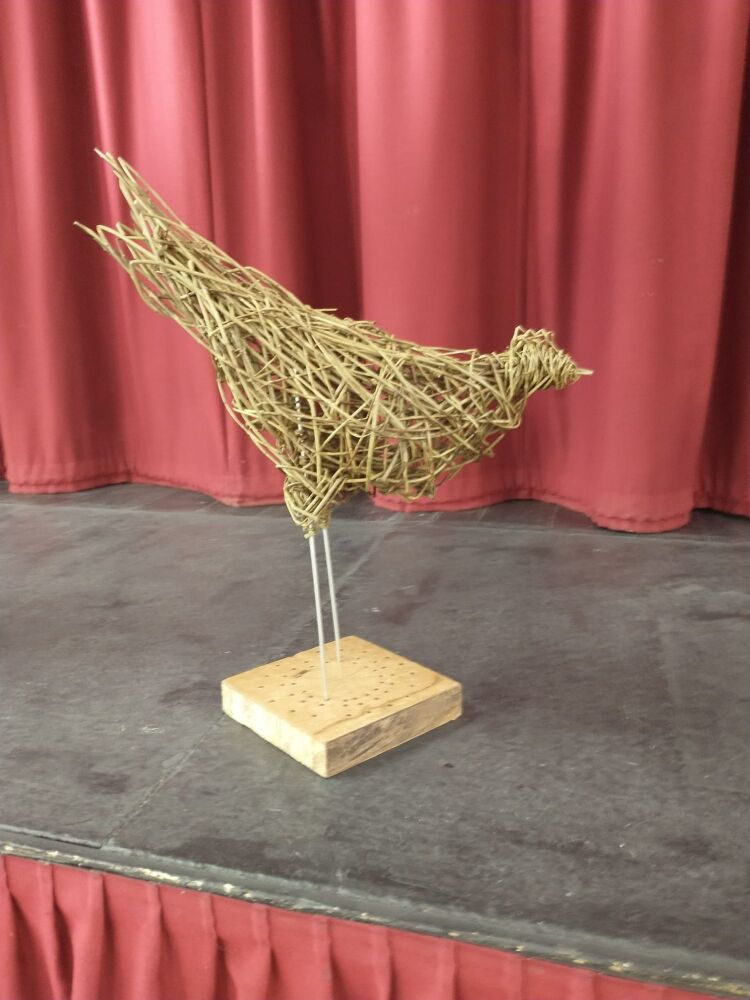 Create a  farmyard of wading bird willow sculpture  workshop Burley Village  Hall, on the 16th March