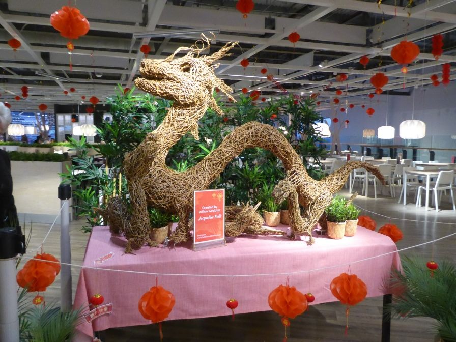 Chinese willow dragon created by Jacquie from Willow and Crafts 1