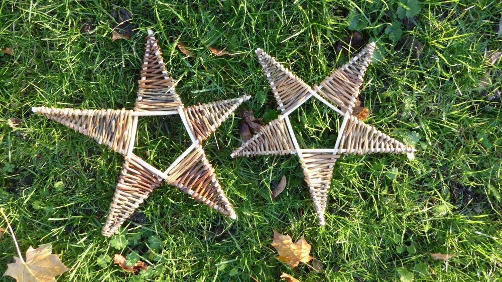 Christmas willow  star workshop evening at the Design Chapel Southampton Thursday 20th November