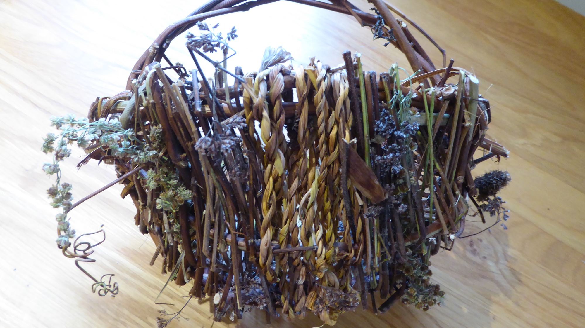 basketry created from hedgerow materials and herbs.JPG