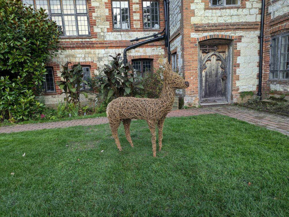 Willow deer or stag sculpture  ( made to order)