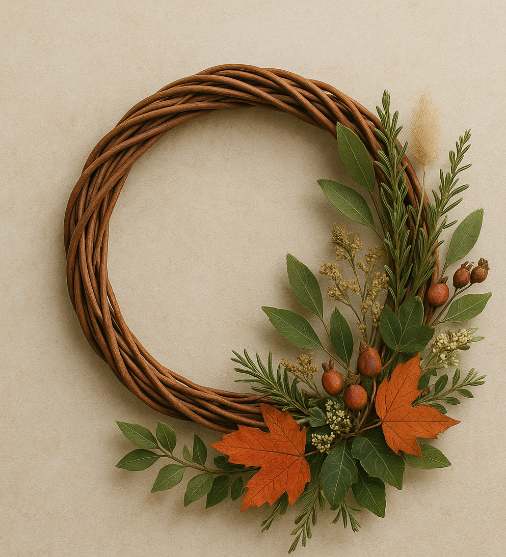 Autumn willow wreath workshop River Hamble Country Park 23rd October
