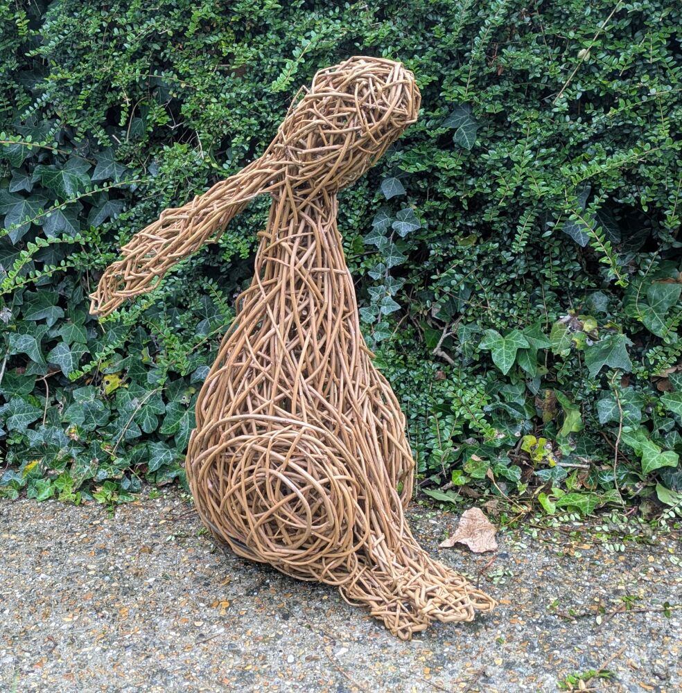Large willow hare Moongazing  or ears upright  (made to order )