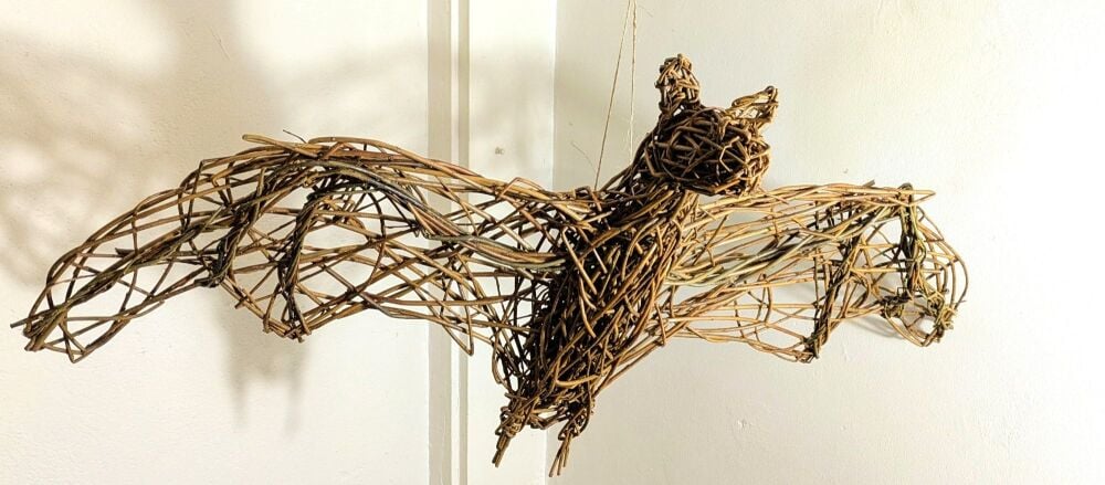 Willow  bat sculpture ( made to order)