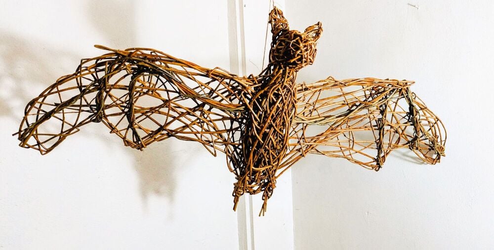 Willow  bat sculpture ( made to order)