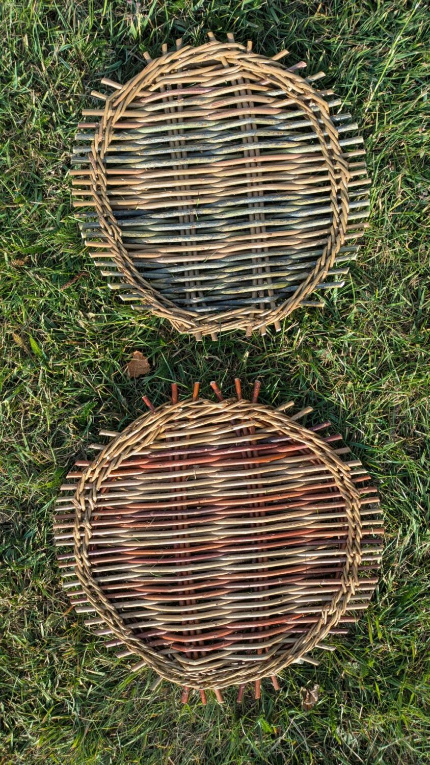 Catalan platter/ tray basket willow basketry evening,   Wednesday March 25t