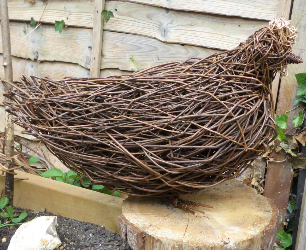 Willow chicken/ hen sculpture ( made to order)