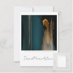 DM-2023-NFT-00001-Abstract Art-Hydrothermal-Teal & Gold- Products - Greeting card