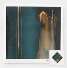 DM-2023-NFT-00001-Abstract Art-Hydrothermal-Teal & Gold- Products - Napkin