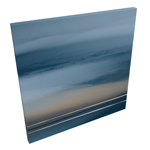 DM-2023-NFT-00055 Scape Fistral Beach Premium Canvas Print