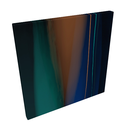DM-2023-NFT-00265-Abstract - 'Peacock' Premium Canvas Print
