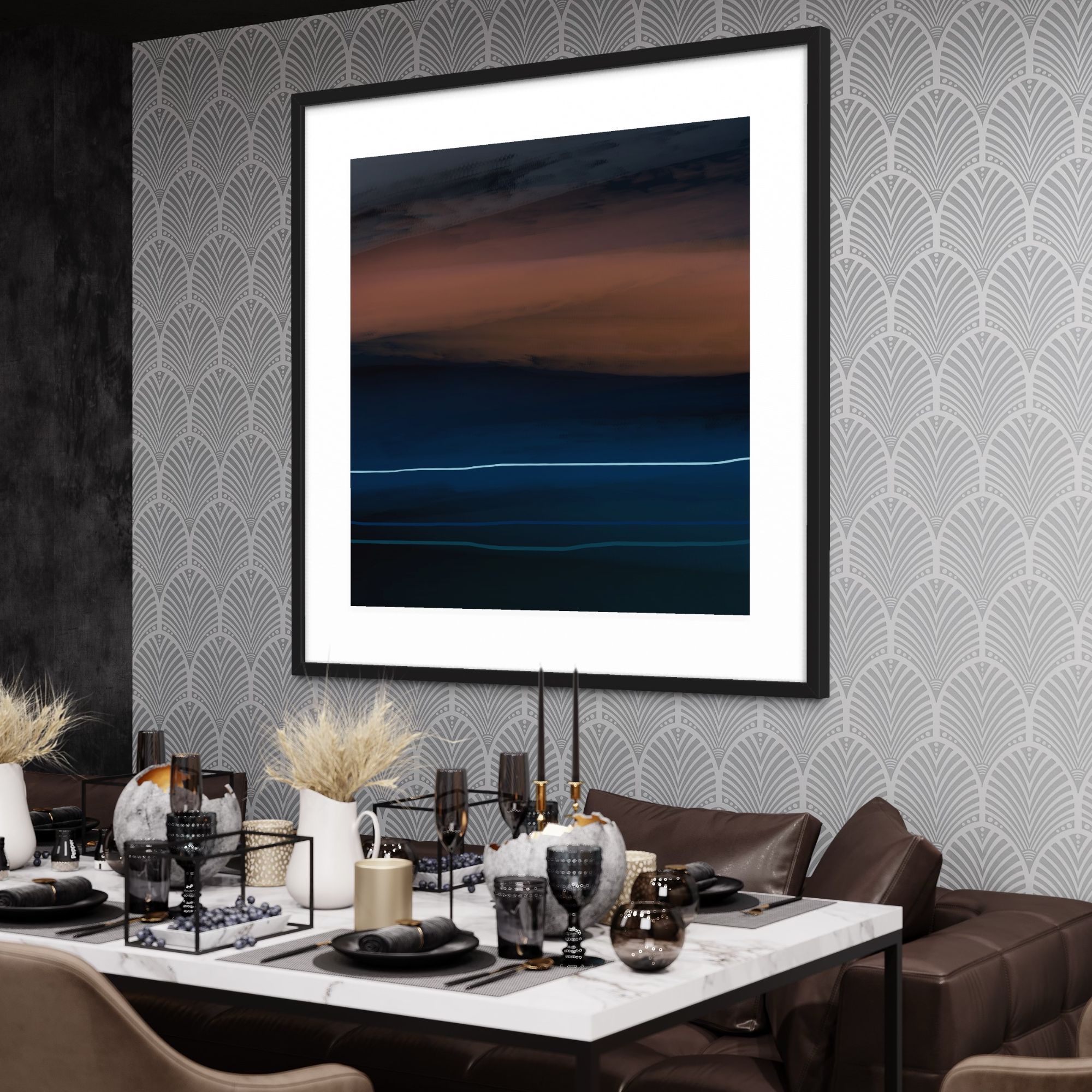 "Sunset over Woolacombe beach" by David Moore
