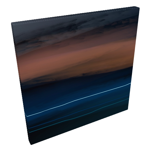 DM-2023-NFT-00267-Scape "Sunset over Woolacombe Beach" Premium Canvas Print