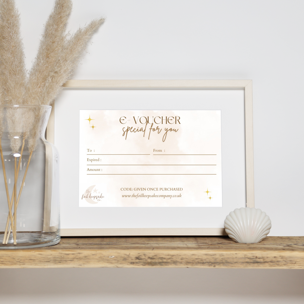 Foil Keepsake Gift Voucher