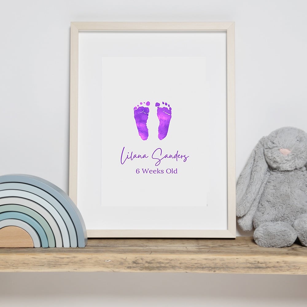 Personalised Hand/Footprint Foil Print