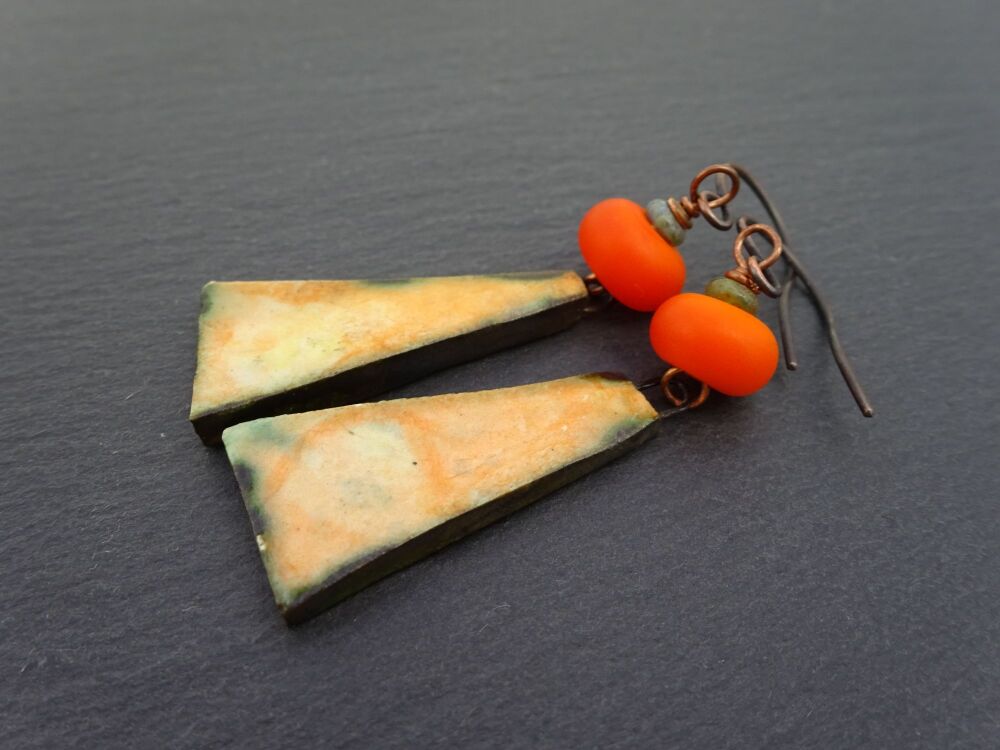 orange tie dye