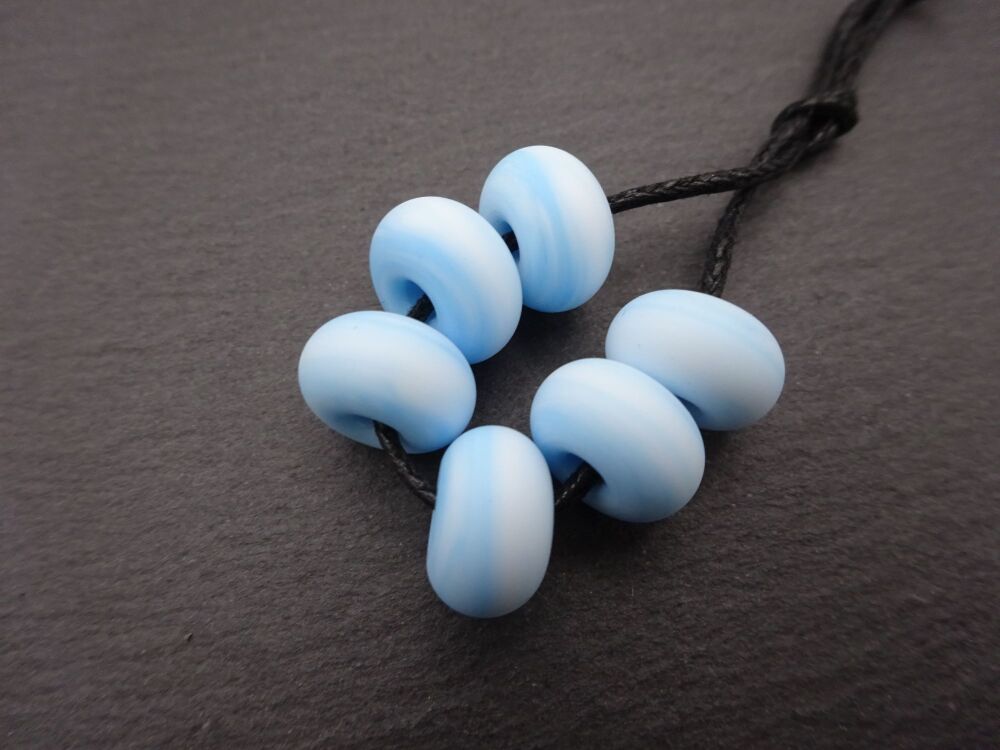 pastel blue tumbled