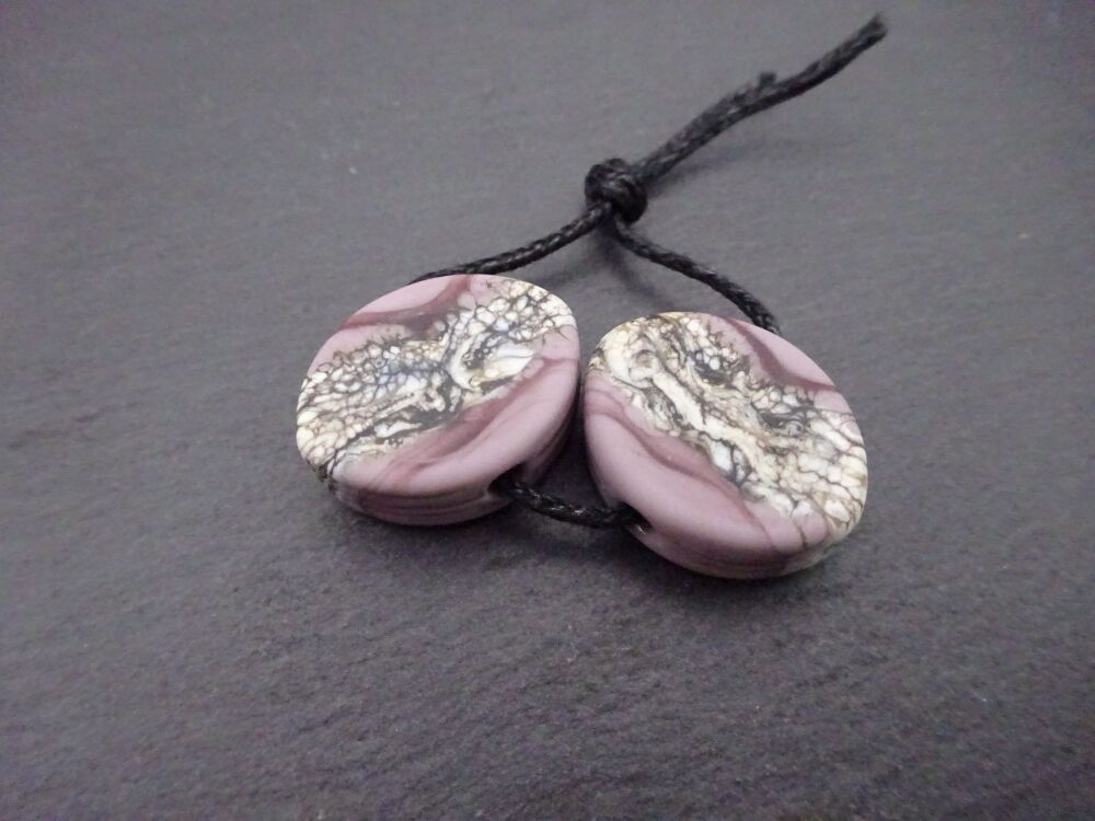 purple and ivory banded