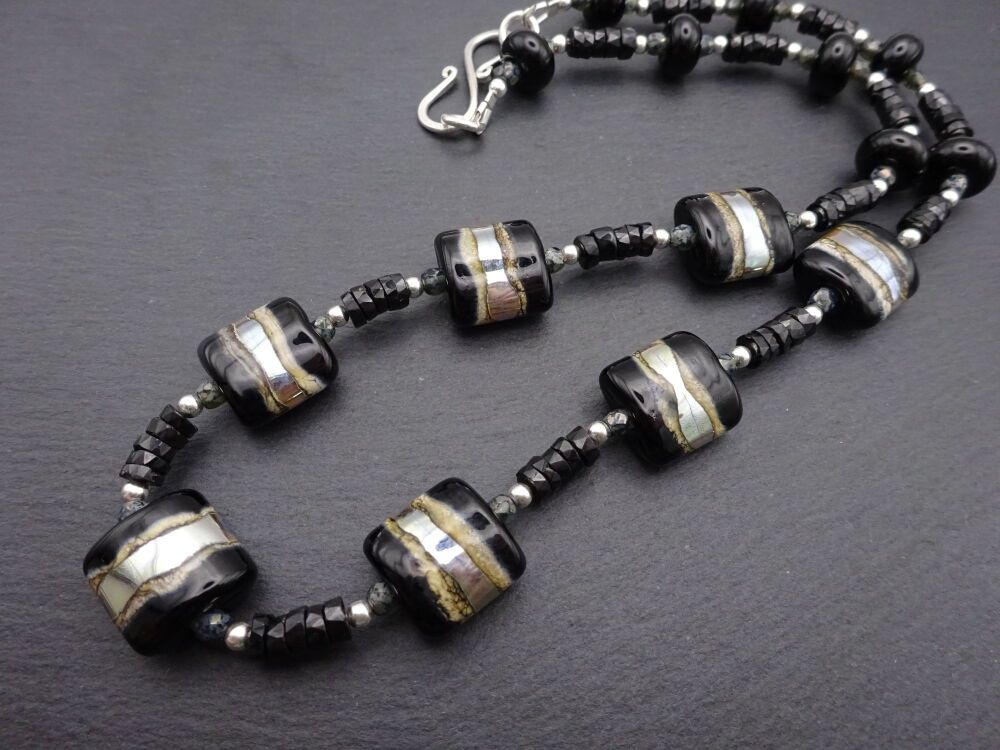 black and silver beach