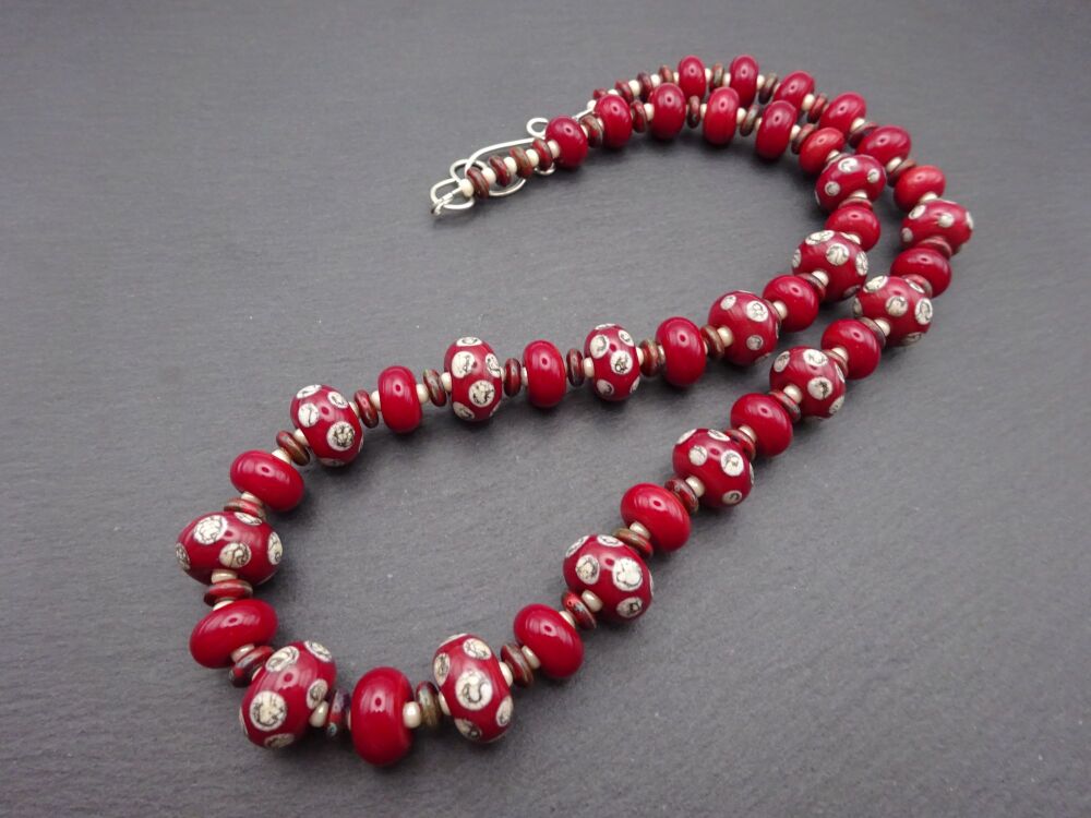 red and ivory spots