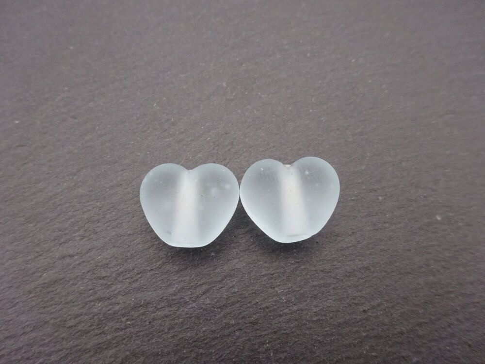 frosted blue hearts
