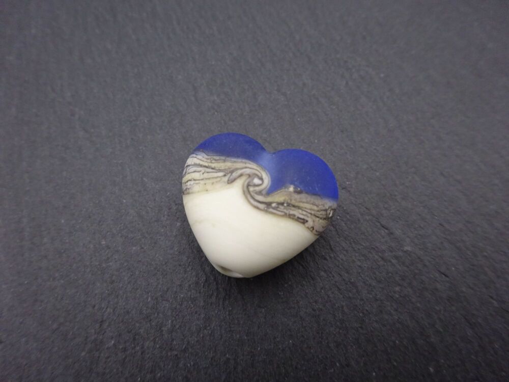 blue frosted heart