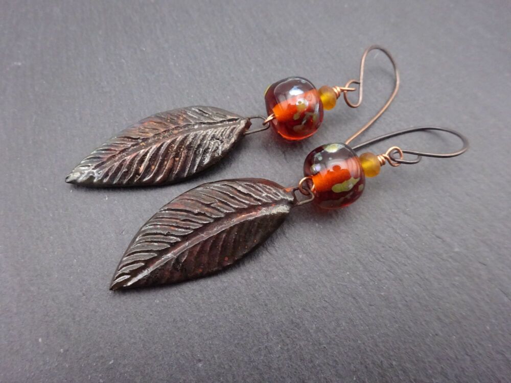 bronze leaves
