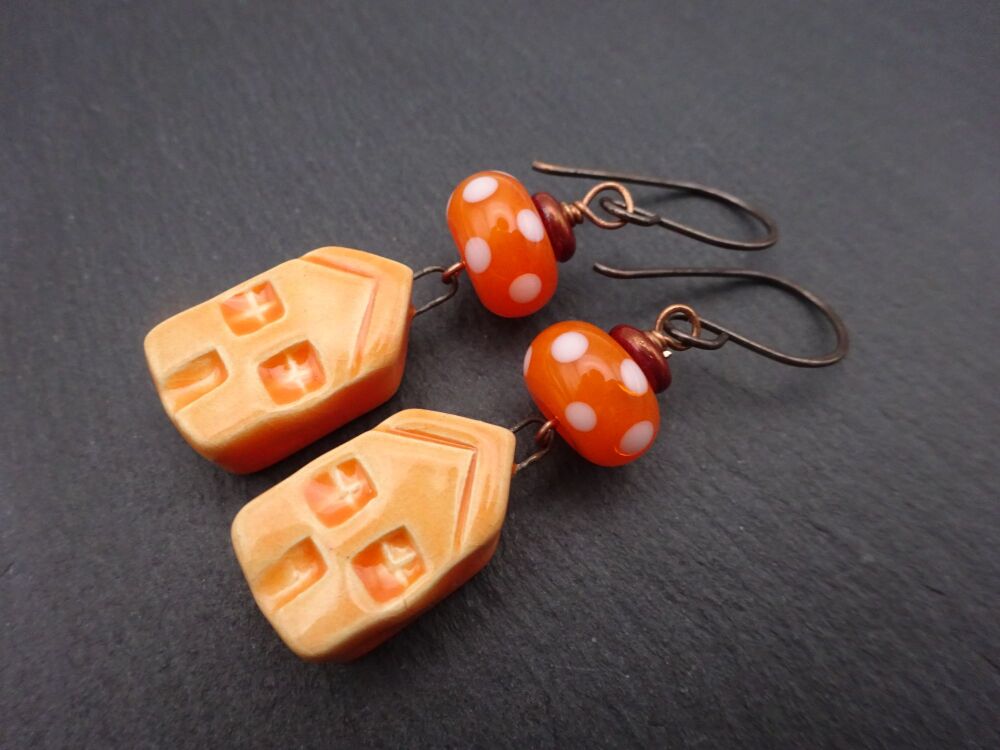 orange houses