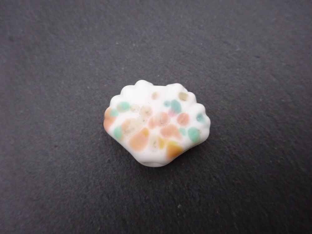 peach and green shell
