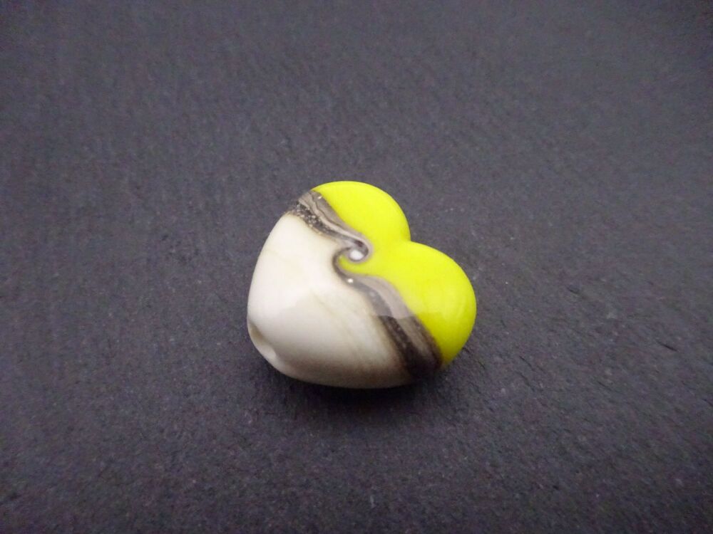 yellow and ivory heart