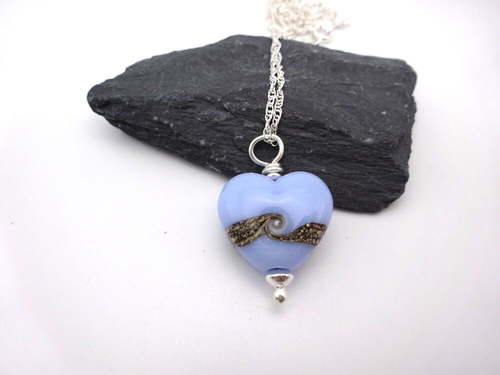 blue heart pendant