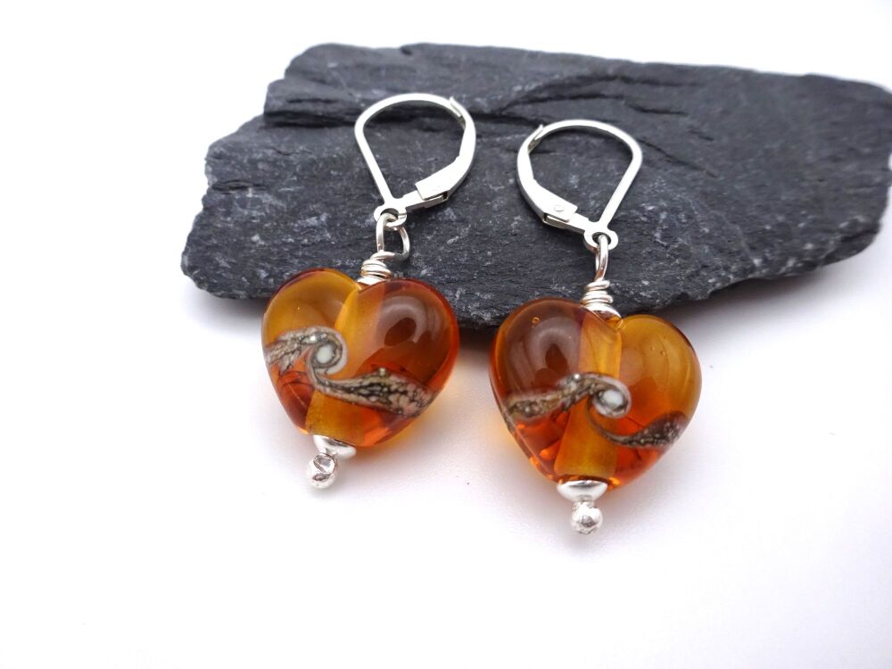 amber hearts