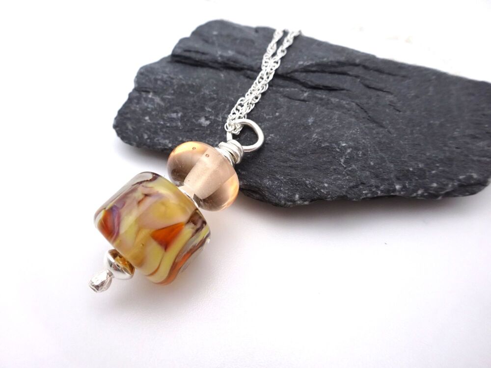 peach orange pendant