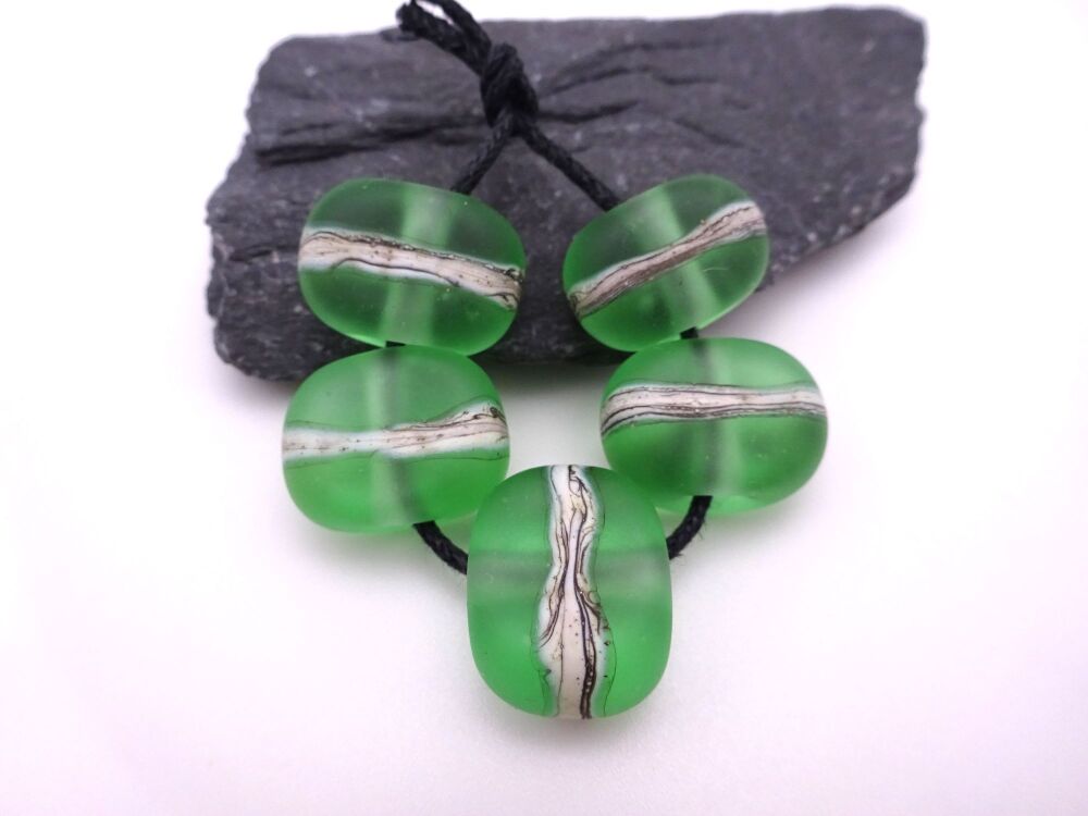 green frosted flat nuggets