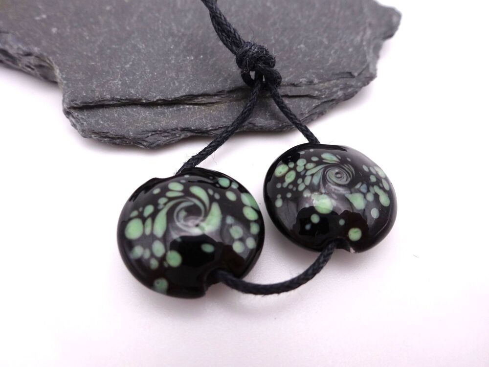 black and green